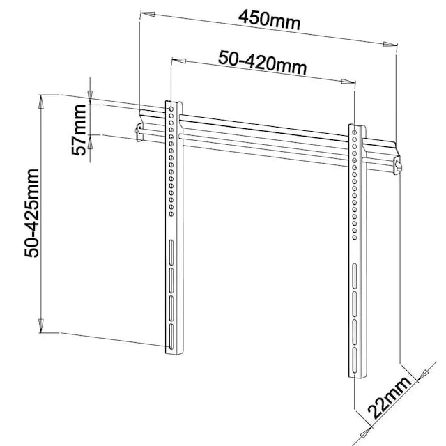 Technical drawing with meassurements