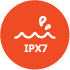 IPX7 waterproof design