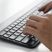 Keyboard being used