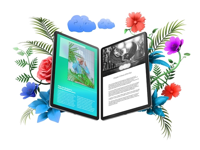 Uppslukande läsläge och TUV-certifierad skärm Uppslukande läsläge och TUV-certifierad skärm