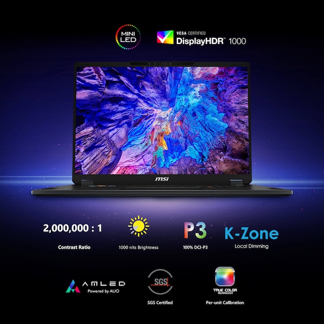 MSI Stealth 18 HX AI 18" gaming laptop MSI Stealth 18 HX AI 18" gaming laptop